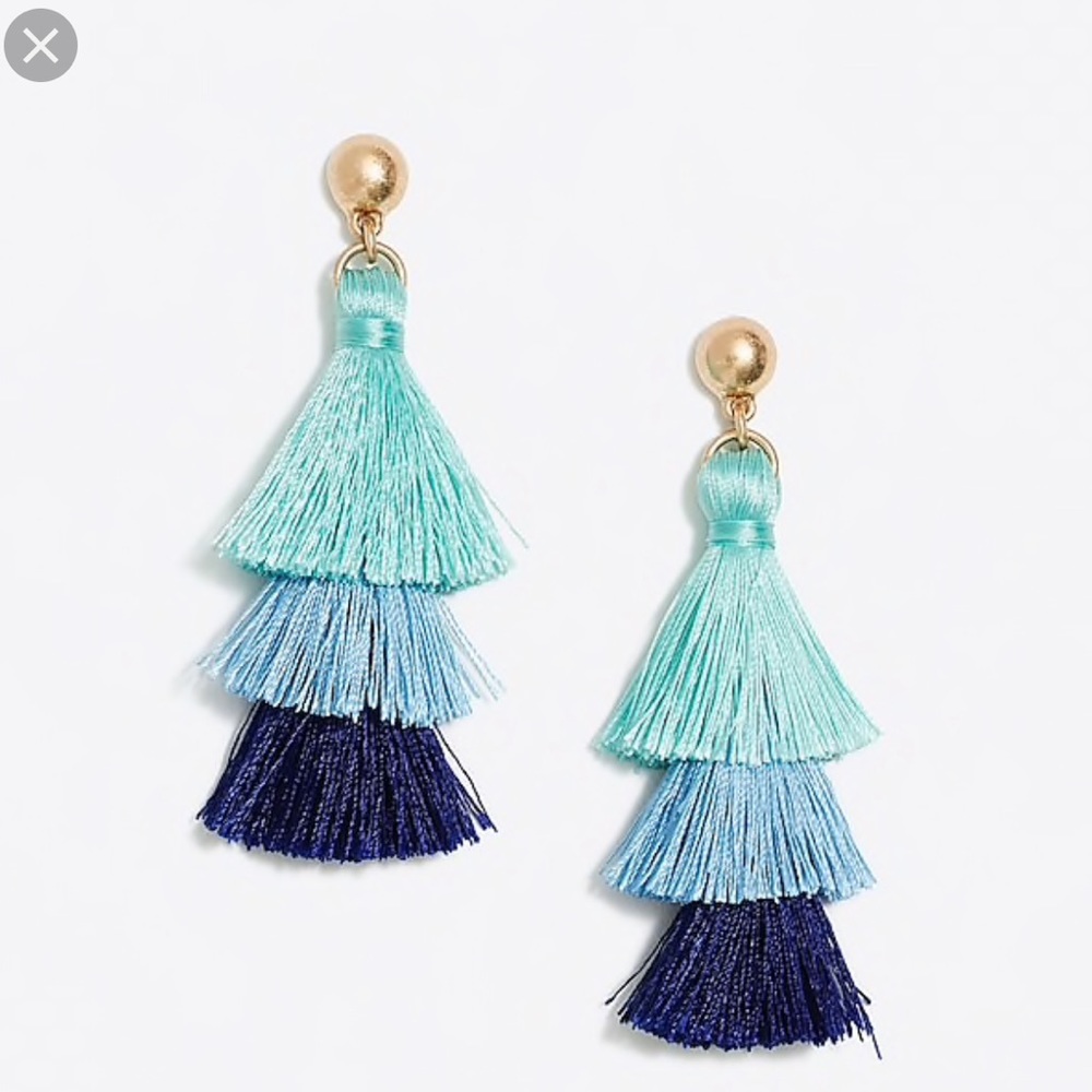 J Crew Thread Tassel Earrings